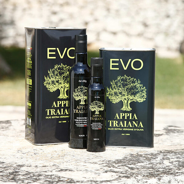Olio EVO in bottiglia e in lattina - Masseria Appia Traiana Ostuni